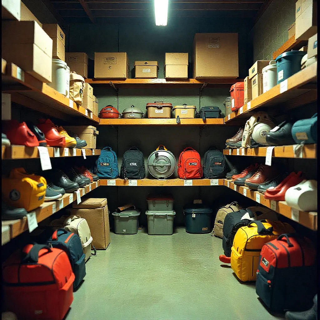 Equipment bay storage system