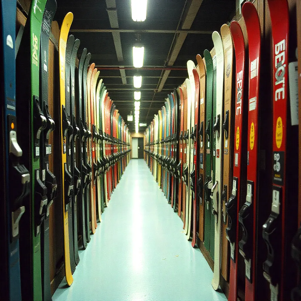 Alpine equipment storage